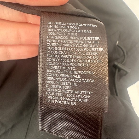 North Face Jacket Womens M Medium Black Hyvent Outdoor Hooded Zip Up Pockets - Picture 16 of 16